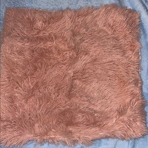 2 Pink Fuzzy Throw Pillow Cover